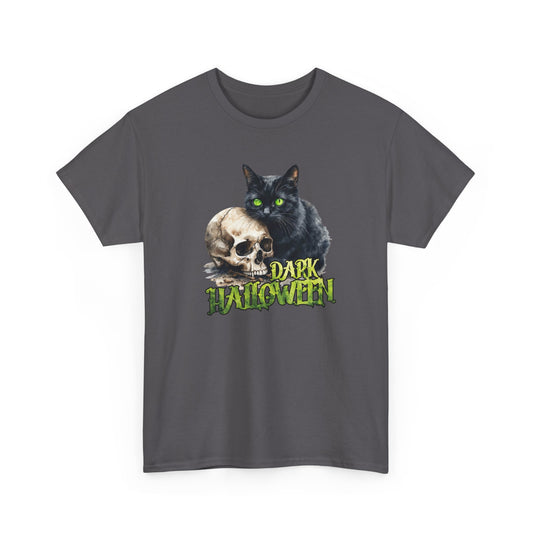 Halloween Cat & Skull T-Shirt