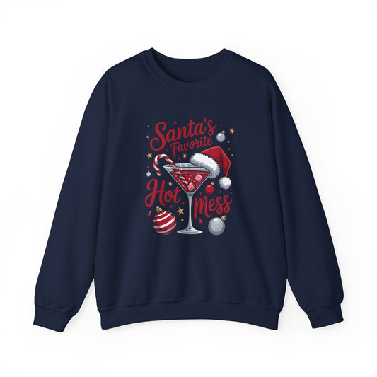 Santa's Hot Mess Martini Sweatshirt