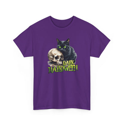Halloween Cat & Skull T-Shirt
