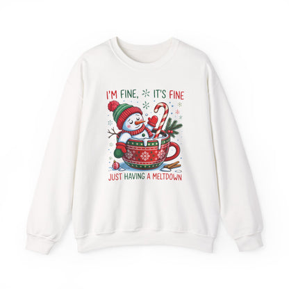 Christmas Snowman Meltdown Sweatshirt