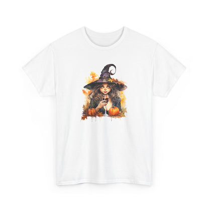 Halloween Witch with Wine Tee