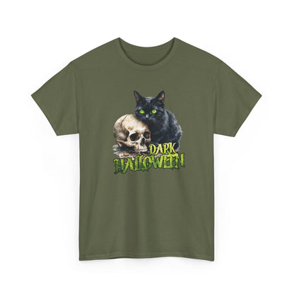 Halloween Cat & Skull T-Shirt