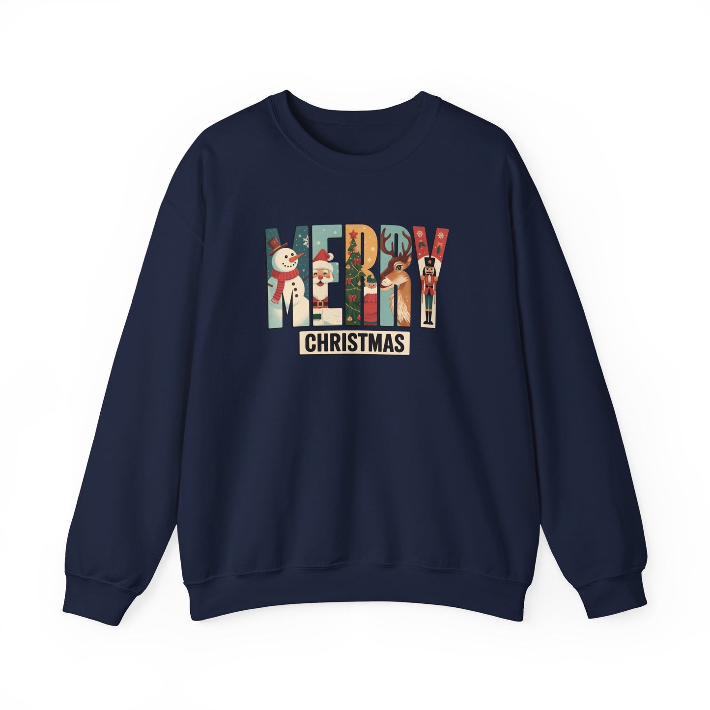 Merry Christmas Graphic Crewneck Sweatshirt