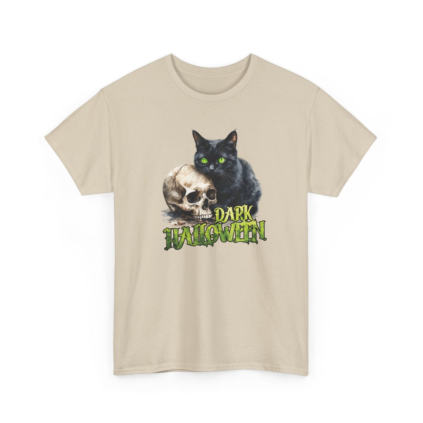 Halloween Cat & Skull T-Shirt