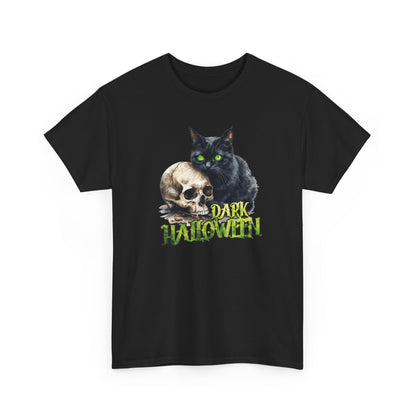 Halloween Cat & Skull T-Shirt
