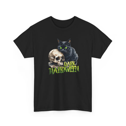 Halloween Cat & Skull T-Shirt