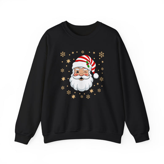 Santa Winking Crewneck Sweatshirt