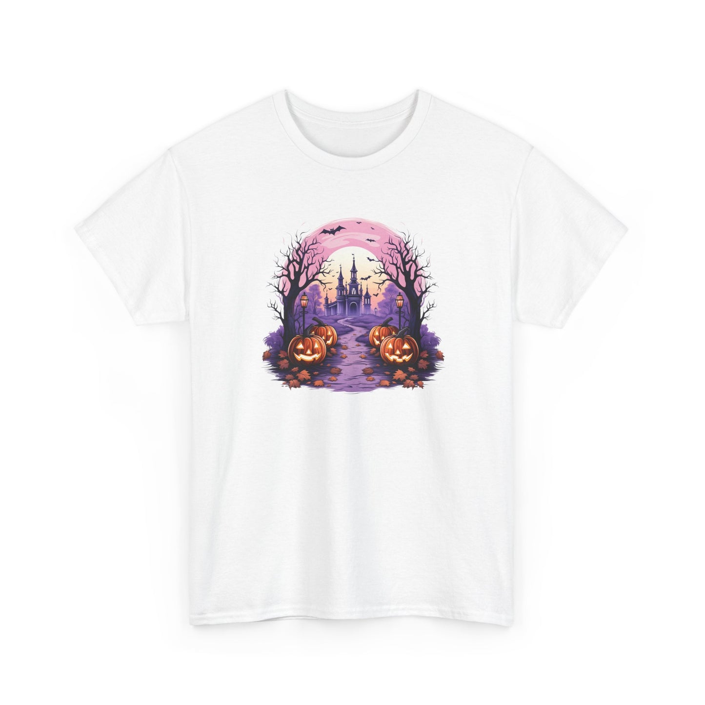 Halloween Pumpkin Castle View Tee