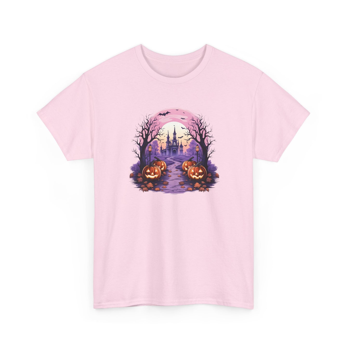 Halloween Pumpkin Castle View Tee