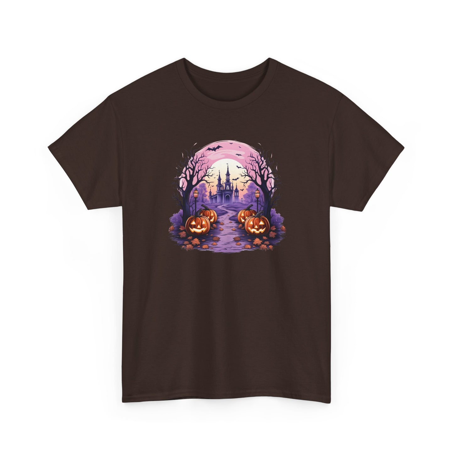 Halloween Pumpkin Castle View Tee