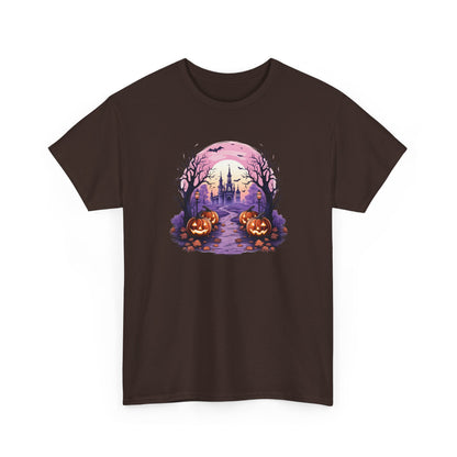 Halloween Pumpkin Castle View Tee