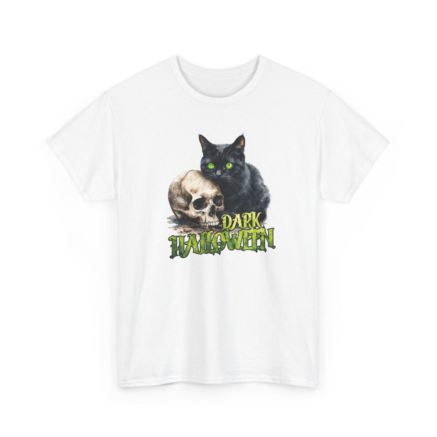 Halloween Cat & Skull T-Shirt