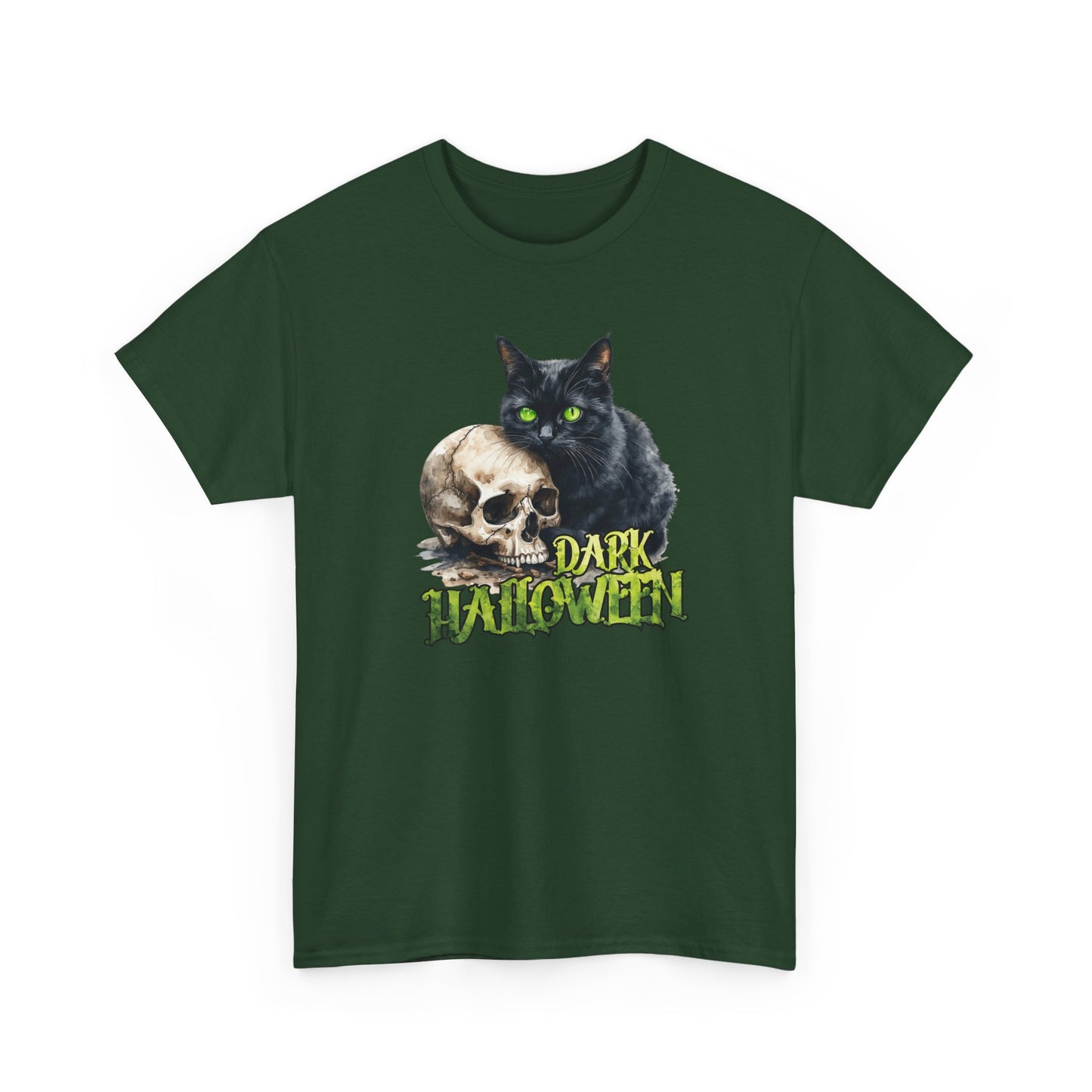 Halloween Cat & Skull T-Shirt