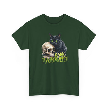 Halloween Cat & Skull T-Shirt