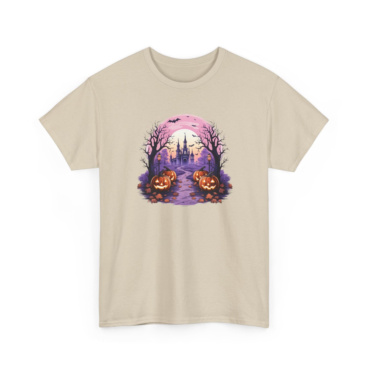 Halloween Pumpkin Castle View Tee