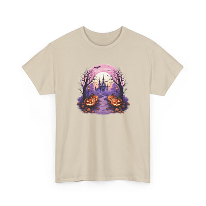 Halloween Pumpkin Castle View Tee
