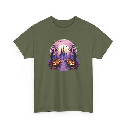 Halloween Pumpkin Castle View Tee