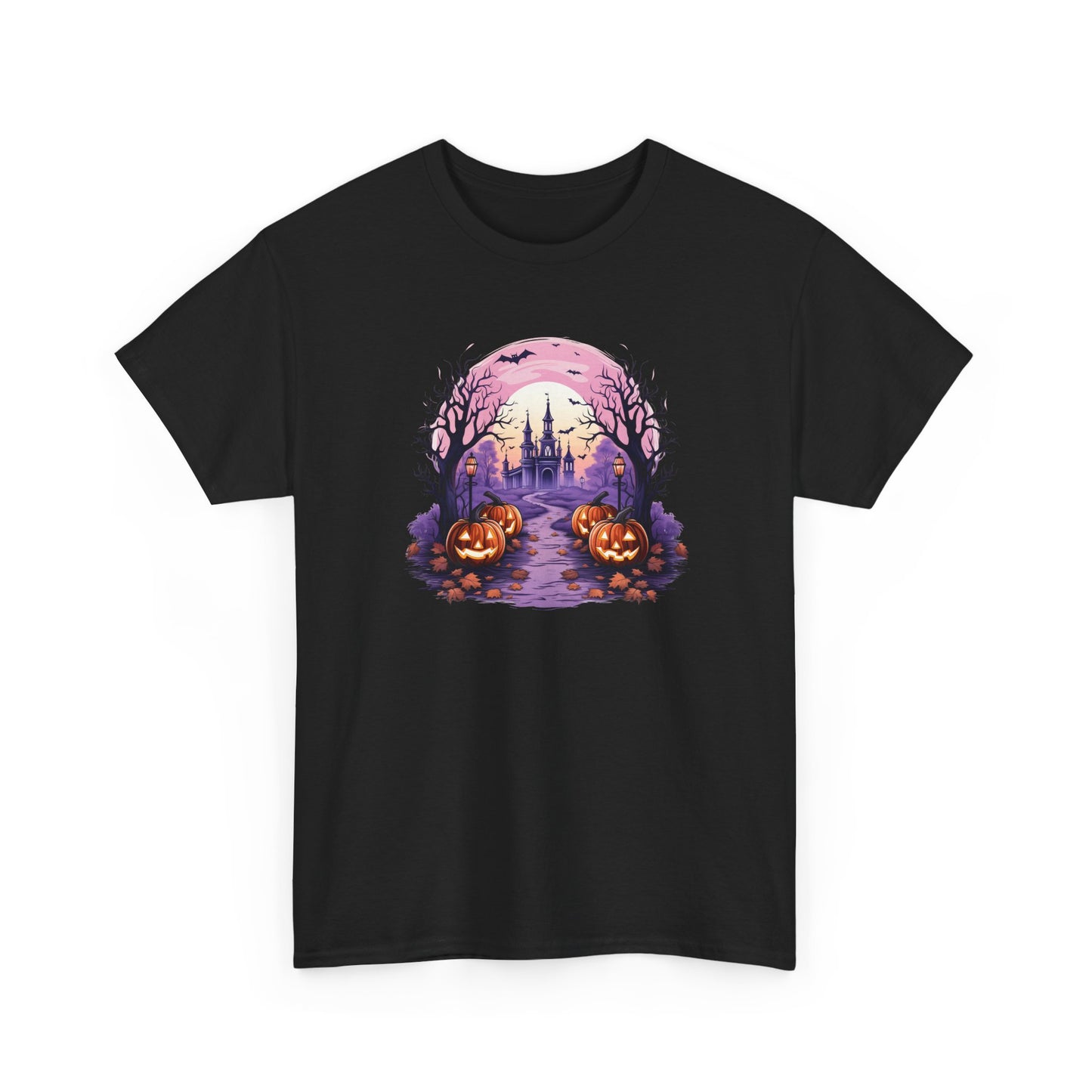 Halloween Pumpkin Castle View Tee