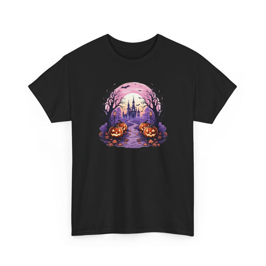 Halloween Pumpkin Castle View Tee