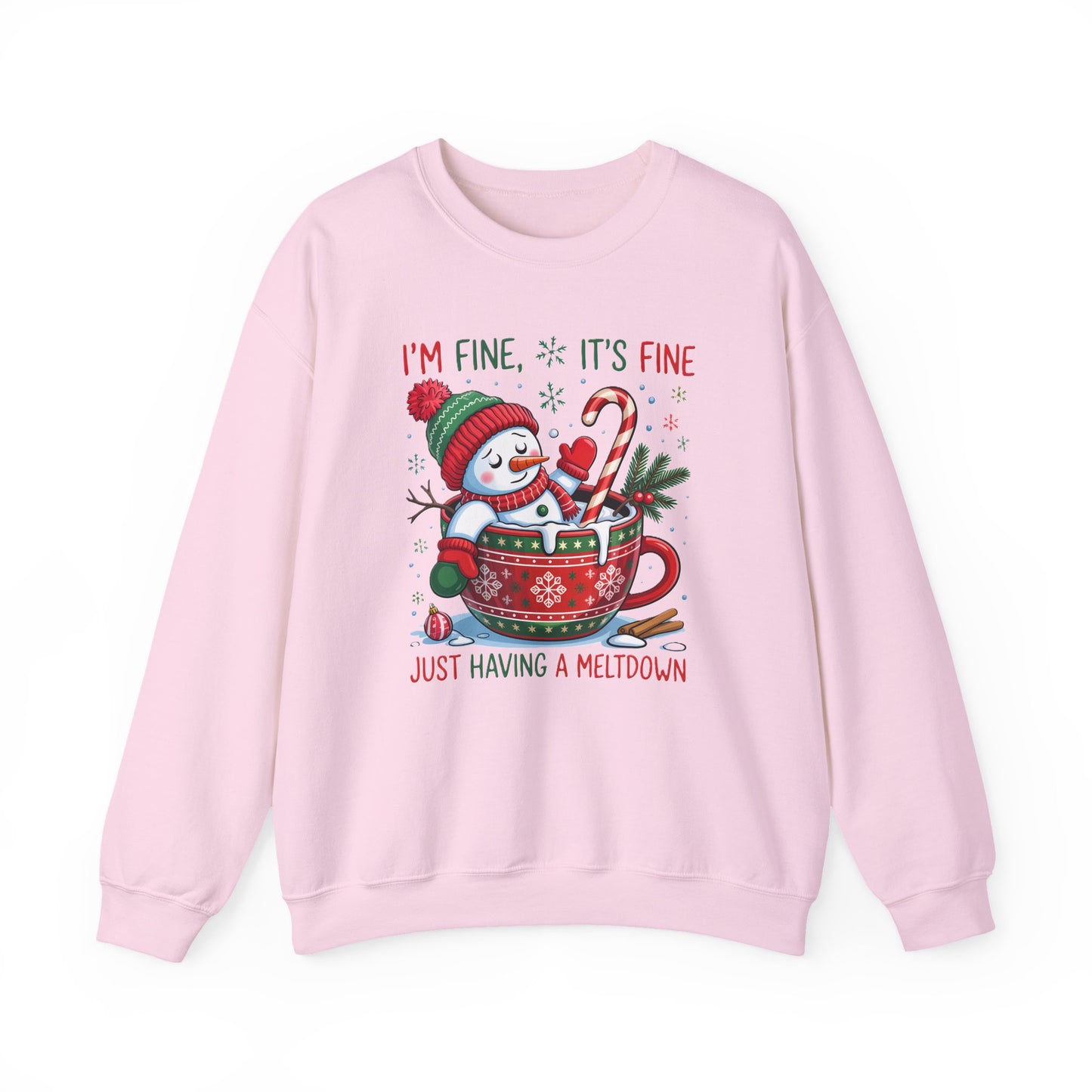 Christmas Snowman Meltdown Sweatshirt