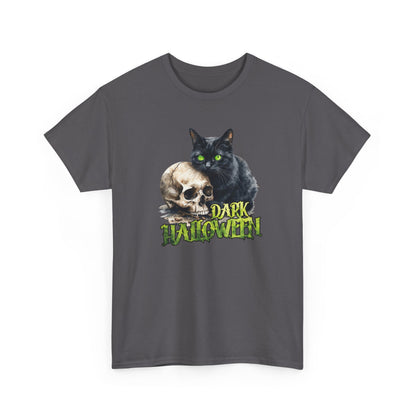 Halloween Cat & Skull T-Shirt