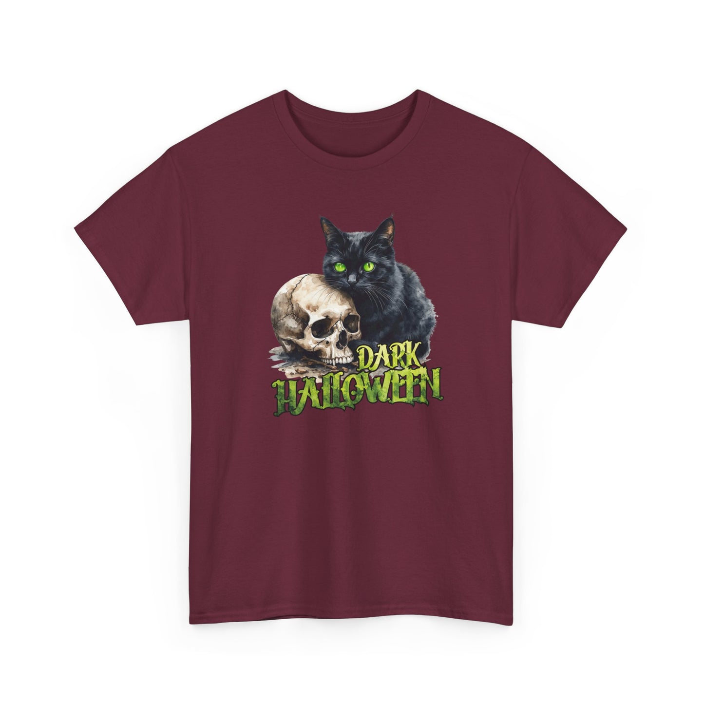 Halloween Cat & Skull T-Shirt