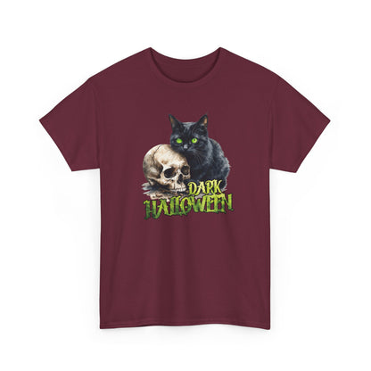 Halloween Cat & Skull T-Shirt