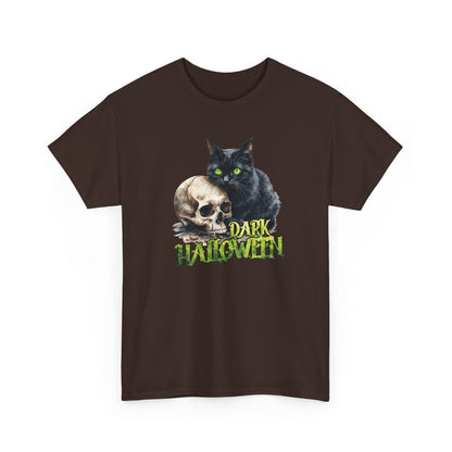 Halloween Cat & Skull T-Shirt