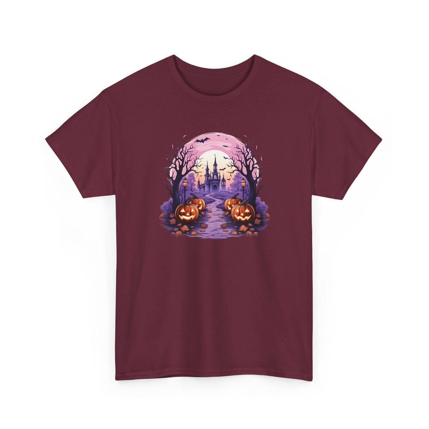 Halloween Pumpkin Castle View Tee