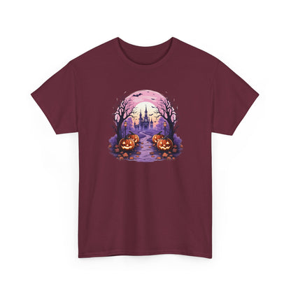 Halloween Pumpkin Castle View Tee