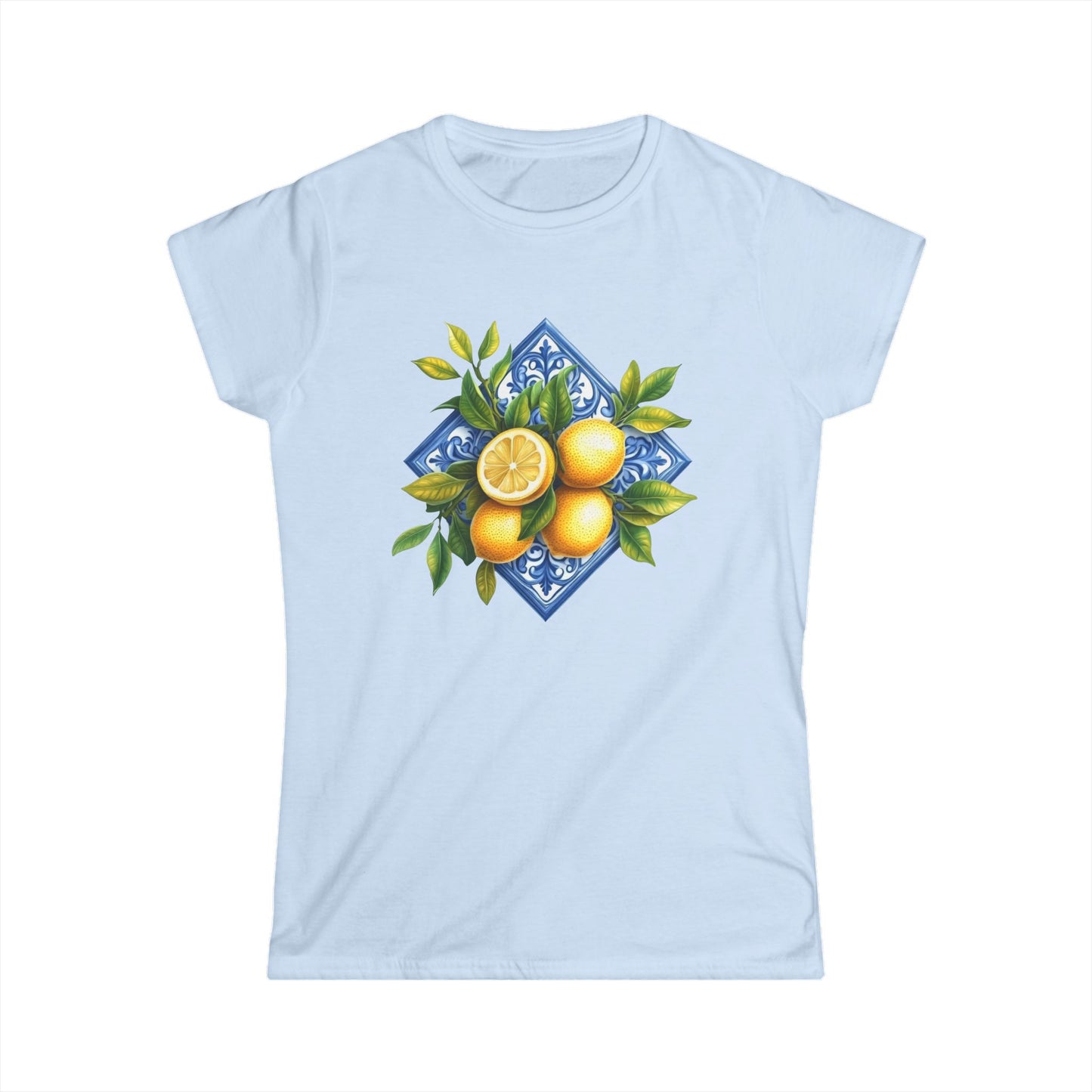Diamond Mediterranean Pattern with Lemon