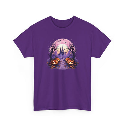 Halloween Pumpkin Castle View Tee